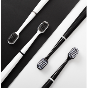 成人宽头牙刷软毛高级批发 家用百货洁齿呵护牙龈便携情侣两支装