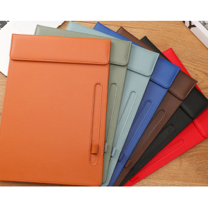 a4软皮质磁吸办公会议多功能文件夹写字板